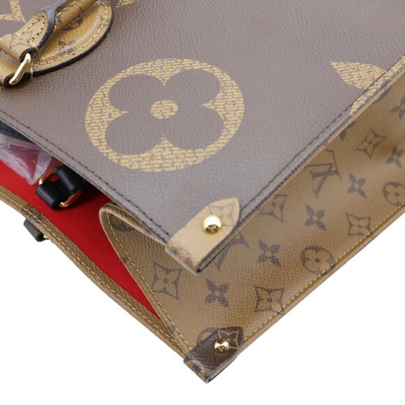 Louis Vuitton Onthego GM Giant Monogram Reverse Canvas Tote Bag - Picture 7 of 13